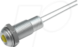 KIN 19010003 - LED, bedrahtet, 5 mm, rot, Innen-/Außenrefl., Ø8,2 mm, 13 mcd von CML TECHNOLOGIES