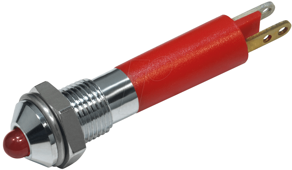 LED 1902-24RT - LED-Signalleuchte, Außenrefl., 3 mm, rot, 24 V, Ø6 mm von CML TECHNOLOGIES