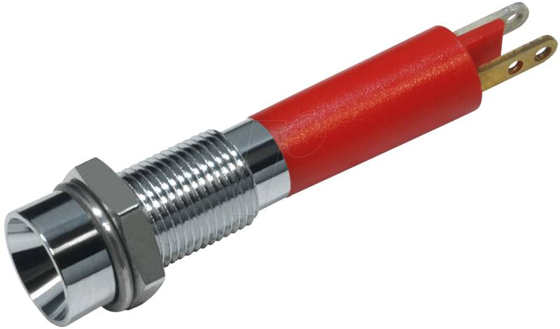 LED 1903-12RT - LED-Signalleuchte, 3 mm, rot, 12 V, Innenrefl., Ø6 mm von CML TECHNOLOGIES