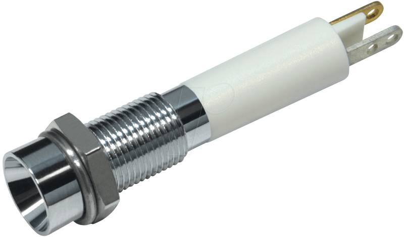 LED 1903-12WS - LED-Signalleuchte, 3 mm, weiß, 12 V, Innenrefl., Ø6 mm von CML TECHNOLOGIES