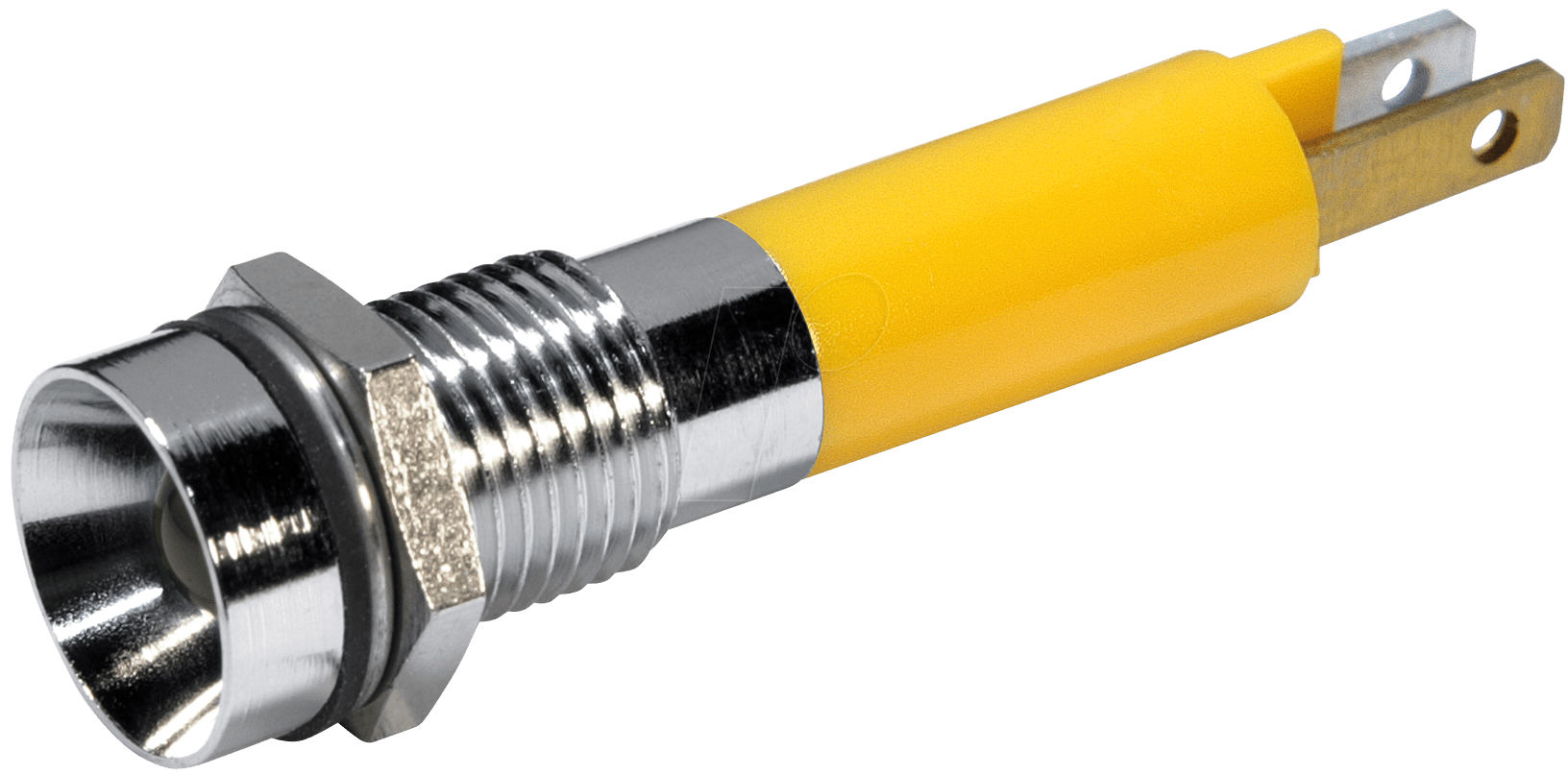 LED 1905-12GE - LED-Signalleuchte, 5 mm, gelb, 12 V, Innenrefl., Ø8 mm, 32 mcd von CML TECHNOLOGIES