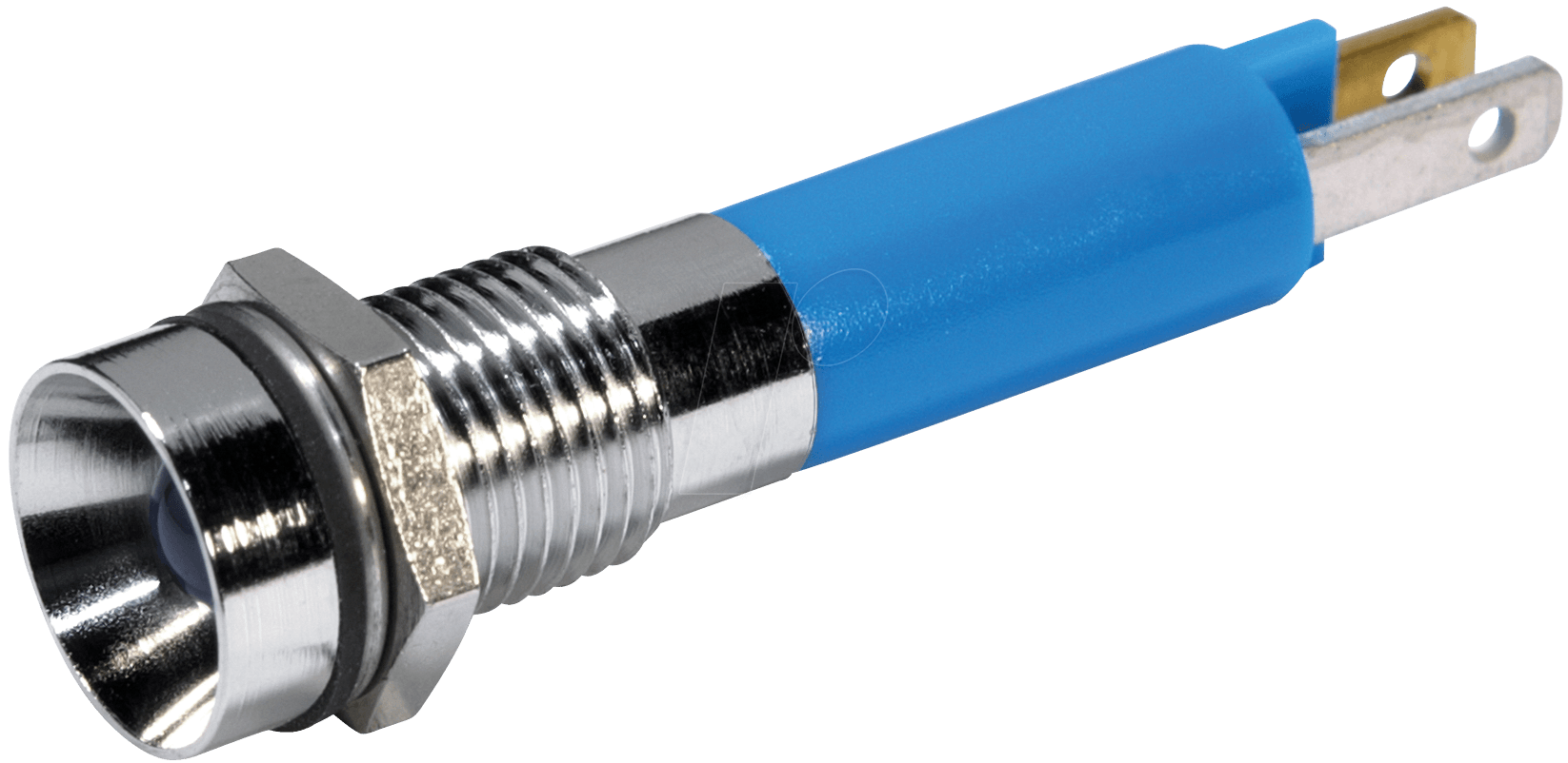 LED 1909-24BL - LED-Signalleuchte, 5 mm, blau, 24 V, Innenrefl., Ø8 mm, 600 mcd LED 1909-24BL - LED-Signalleuchte, 5 mm, blau, 24 V, Innenrefl., Ø8 mm, 600 mcd von CML TECHNOLOGIES