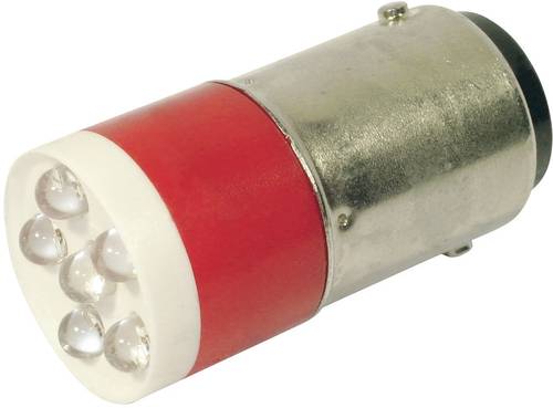 CML 18640350C LED-Signalleuchte Rot BA15d 24 V/DC, 24 V/AC 1260 mcd von CML