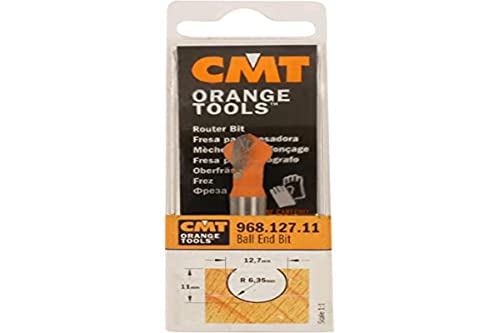 CMT ORANGE TOOLS 968.190.11 - HARTMETALL-KUGELFRÄSER S=8 D=19,05X17,5X63,5 R=9,5 von CMT ORANGE TOOLS