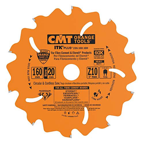 CMT ORANGE TOOLS 236.160.10H - KREISSÄGEBLATT FÜR FASERZEMENT DP D160X2.4X20 Z=10 TCG CMT ORANGE TOOLS 236.160.10H - KREISSÄGEBLATT FÜR FASERZEMENT DP D160X2.4X20 Z=10 TCG von CMT ORANGE TOOLS