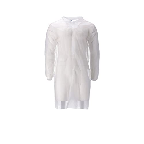CMT Besucherjacke, PP Vliesstoff, geringes Gewicht, Druckknöpfe, Weiß, XX-large, 100 Stück CMT Besucherjacke, PP Vliesstoff, geringes Gewicht, Druckknöpfe, Weiß, XX-large, 100 Stück von CMT