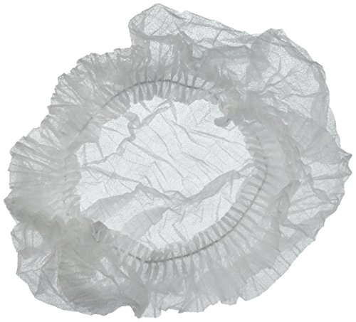 CMT Haarnetz-Clip-Cap, PP Vliesstoff, Weiß, Large, ca. 53 cm, 1.000 Stück von CMT