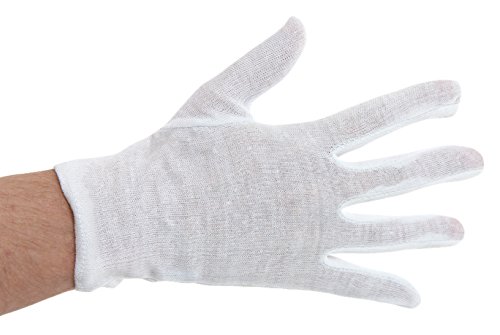 CMT-Handschuhe, Baumwolle, Weiß, Large, 600 Stück von CMT