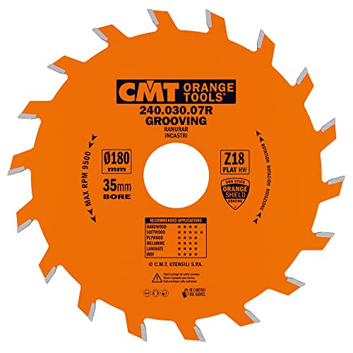 CMT ORANGE TOOLS 240.030.07R - NUTKREISSÄGEBLATT 180X3X35 Z=18 FLACHZAHN von CMT