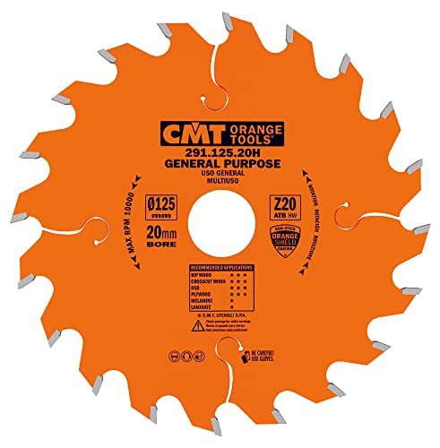 CMT ORANGE TOOLS 291.125.20H - HANDKREISSÄGEBLATT - LÄNGSSCHNITT 125X2.4X20 Z=20 15° WECHSELZAHN CMT ORANGE TOOLS 291.125.20H - HANDKREISSÄGEBLATT - LÄNGSSCHNITT 125X2.4X20 Z=20 15° WECHSELZAHN von CMT
