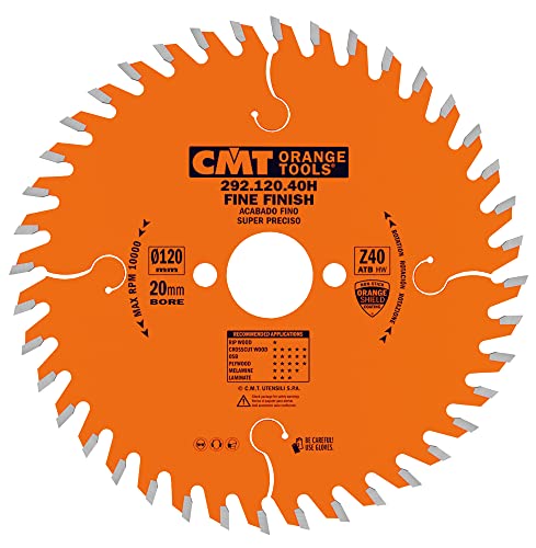 CMT ORANGE TOOLS 292.120.40H - PRÄZISIONS-KREISSÄSEBLATT FÜR HANDMASCHINEN 120X1.8X20 Z=40 WECHSELZ. CMT ORANGE TOOLS 292.120.40H - PRÄZISIONS-KREISSÄSEBLATT FÜR HANDMASCHINEN 120X1.8X20 Z=40 WECHSELZ. von CMT