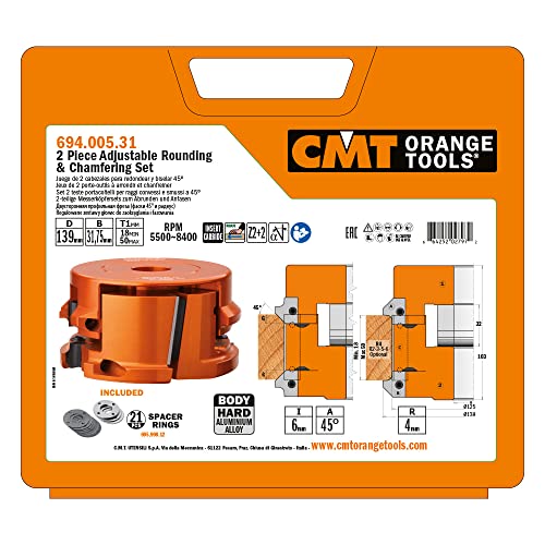 CMT ORANGE TOOLS 694.005.31 - HARTMETALL-MESSERKOPF ZUM ABRUNDEN UND ANFASEN R4 D=139X18-50X31,75 CMT ORANGE TOOLS 694.005.31 - HARTMETALL-MESSERKOPF ZUM ABRUNDEN UND ANFASEN R4 D=139X18-50X31,75 von CMT