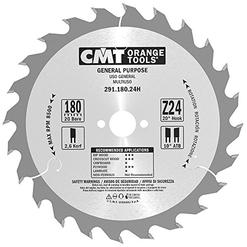 CMT ORANGE TOOLS 291.180.24H - UNIVERSELL-HANDKREISSÄGE - QUERSCHNITT 180X2.6X20 Z=24 WECHSELZAHN CMT ORANGE TOOLS 291.180.24H - UNIVERSELL-HANDKREISSÄGE - QUERSCHNITT 180X2.6X20 Z=24 WECHSELZAHN von CMT