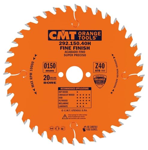 CMT Orange Tools 292,165,40H Kreissäge 165 x 20 x 2,6 z ATB 15 40 Grad CMT Orange Tools 292,165,40H Kreissäge 165 x 20 x 2,6 z ATB 15 40 Grad von CMT