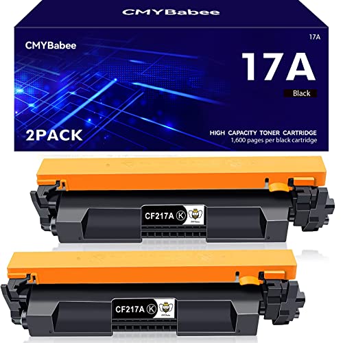 CMYBabee CF217A Toner Kompatibel für HP 17A CF217A für HP Laserjet Pro MFP M130nw M130fw M130fn M130a M130 Laserjet Pro M102w M102a M102 (Schwarz, 2er-Pack) von CMYBabee