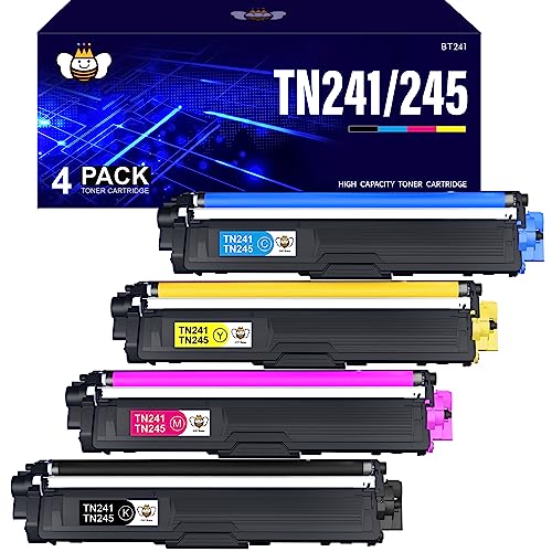 CMYBabee TN241 TN-241 TN-242 TN-245 Toner Kompatibel für Brother MFC 9332CDW Toner Brother DCP 9022CDW Brother MFC 9142CDN Toner Brother HL-3142CW Toner (Schwarz Cyan Gelb Magenta, 4-Pack) von CMYBabee