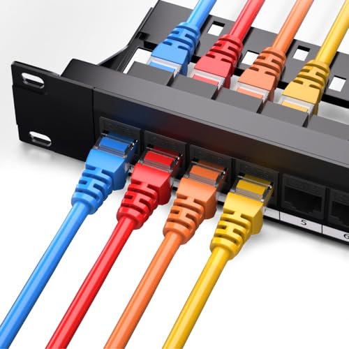 24 Port 1U Rack Cat6 Patchpanel, Pro Rj45 110 Netzwerkkabel Port Gerader Stecker KabelfüHrungsrahmen, Hochgeschwindigkeits, Stabile ÜBertragung, FüR Zuhause, BüRo, Industrielle Nutzung Industrial Usw 24 Port 1U Rack Cat6 Patchpanel, Pro Rj45 110 Netzwerkkabel Port Gerader Stecker KabelfüHrungsrahmen, Hochgeschwindigkeits, Stabile ÜBertragung, FüR Zuhause, BüRo, Industrielle Nutzung Industrial Usw von CMYKZONE