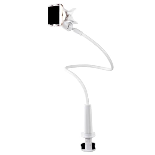 CNAFGBGG Schwanenhals -Telefonhalter, Verstellbarer Betttelefonhalter mit Nicht -Slip -Clip, universeller Stand für Bett, tragbarer Schreibtisch für Schlafzimmer, Büro, Auto weiß.. CNAFGBGG Schwanenhals -Telefonhalter, Verstellbarer Betttelefonhalter mit Nicht -Slip -Clip, universeller Stand für Bett, tragbarer Schreibtisch für Schlafzimmer, Büro, Auto weiß.. von CNAFGBGG