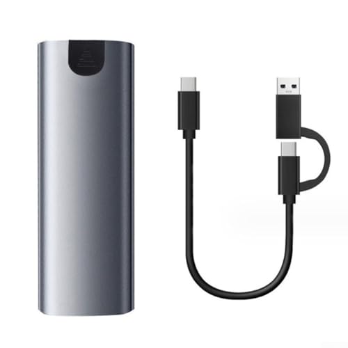 CNANRNANC M2 NVMe NGFF SSD Externes Gehäuse Typ-C 10 Gbit/s HDD-Box Aluminiumlegierung für Mac für Android (NVME) von CNANRNANC