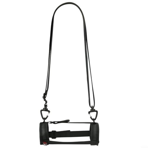 CNANRNANC Nylon-Schutzhülle für JBL Flip 6 Wireless Lautsprecher mit Schultergurt, tragbare Tragetasche, schwarze kompakte Aufbewahrungstasche mit PVC-Netz-Design von CNANRNANC