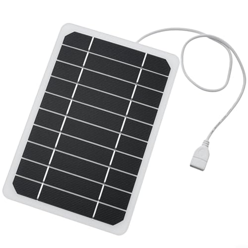 CNANRNANC Solar Ladegerät 5V 10W Solarmodul mit USB-Ausgang Tragbares Solar-Telefonladegerät für Außenbereich Camping von CNANRNANC