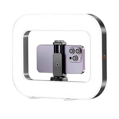 CNANRNANC Wiederaufladbares tragbares Selfie-Fülllicht, quadratisch, Handheld, verstellbar, zweifarbig, Fotografie-Lampe, schnurlos, LED, Video, kompatibel mit Smartphones CNANRNANC Wiederaufladbares tragbares Selfie-Fülllicht, quadratisch, Handheld, verstellbar, zweifarbig, Fotografie-Lampe, schnurlos, LED, Video, kompatibel mit Smartphones von CNANRNANC
