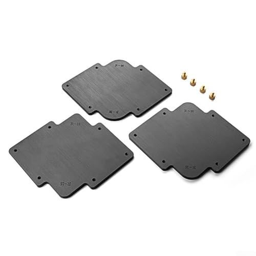 Eck-Schnellvorlage für Holzbearbeitung, 3-teiliges Set für Oberfräsen-Trimmer-Anwendungen (3 Stück mit Fräser-Bit) von CNANRNANC