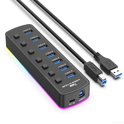 Eine praktische Lösung USB-Hub mit sieben Hochgeschwindigkeitsanschlüssen und einzigartigen Leistungssteuerungsfunktionen Eine praktische Lösung USB-Hub mit sieben Hochgeschwindigkeitsanschlüssen und einzigartigen Leistungssteuerungsfunktionen von CNANRNANC