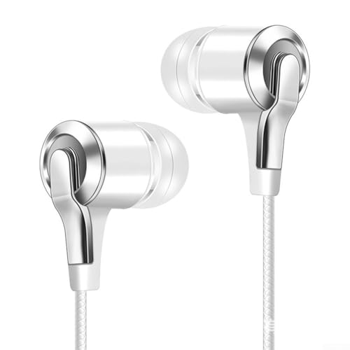 In Ear Wired Kopfhörer mit Mikrofon, entworfen für Huawei für Honor Smartphones, perfekt für Musik und Telefonanrufe (weiß) von CNANRNANC