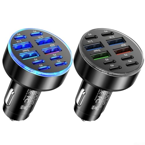 LED-Display Kfz-Ladegerät mit 10 USB-Anschlüssen, echte Überwachung für erhöhte Sicherheit während der Reise LED-Display Kfz-Ladegerät mit 10 USB-Anschlüssen, echte Überwachung für erhöhte Sicherheit während der Reise von CNANRNANC