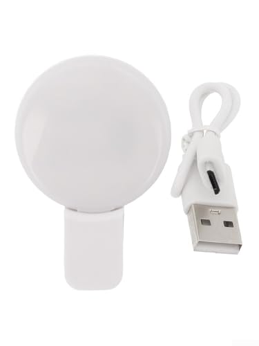 Tragbare LED-Lampe für Selfie-Fotografie, kompaktes Fülllicht für verbesserte mobile Inhaltserstellung (weiß) von CNANRNANC