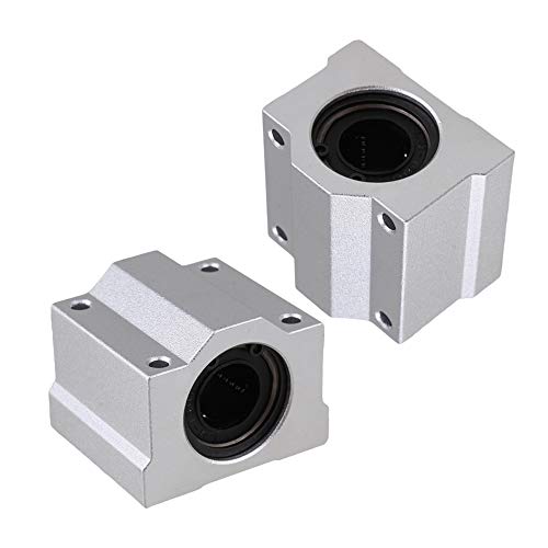 Innendurchmesser 0,63 Zoll Linearkugellager CNC-Gleitblöcke 1,77 Zoll Länge 2er Pack, Linear Kugellager gleitende Block Einheiten, Ersatz für SCS16UU von CNBTR