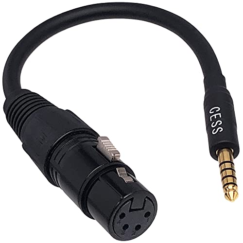 CESS-251 4,4 mm Stecker auf 4-polige XLR-Buchse Kopfhörer-Adapterkabel für Musik-Player, symmetrisches Audio-Upgrade-Kabel von CNCESS