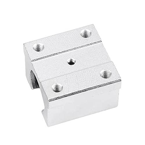 CNCMANS 1 Stück SBR12UU Block Aluminium Linearlager Gleitblock für 12mm Welle/Stange 3D Drucker Graviermaschine von CNCMANS