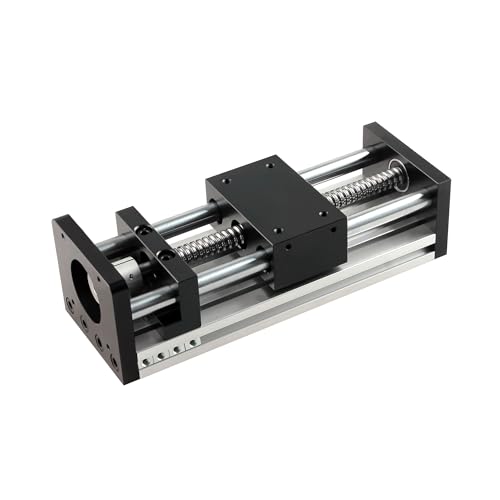 CNCMANS 100mm Effektiver Verfahrlänge Doppelter optischer Achsenführungs-Kugelumlaufspindel SFU1204 100mm, Linearaktuator Linearführungen Lineartisch-Aktuator für DIY-CNC-Fräserteile und 3D-Drucker von CNCMANS