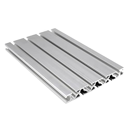 CNCMANS Aluminiumprofil 15x120 1000mm Plattenprofil T-Typ Nut 6 silber eloxiert. Aluminium Profil 15x120 Alu Profil 15x120 Holzbearbeitungs-Tischkreissäge Mini-T-Schiene für Zaunbefestigung von CNCMANS