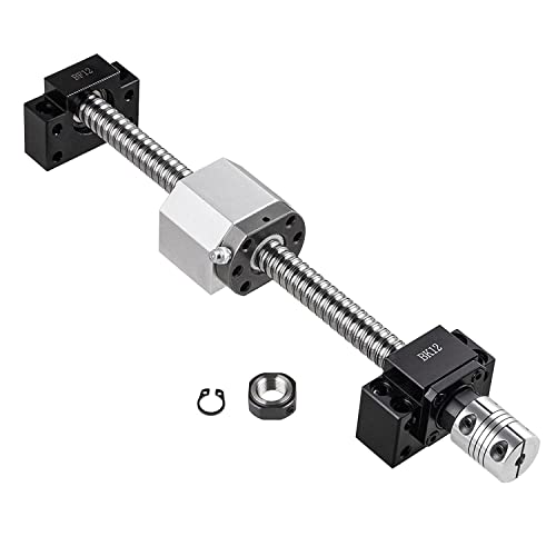 CNCMANS Kugelumlaufspindel SFU1605 1500mm Edelstahl Gerollte ballscrew mit BK12 / BF12 Endunterstützung, DSG16H Muttergehäuse und Kupplung CNC Teile für X Y Z Linearantrieb von CNCMANS