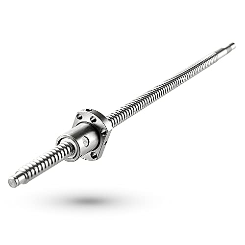 CNCMANS SFU1204 Gewindespindel Edelstahl Rolled Ballscrew mit Bearbeitetem Ende Anti-Spiel Länge 550mm, Schraubendurchmesser 12mm,Hohe Präzision Kugelumlaufspindel CNC Teile für 3D Printer Z Axis von CNCMANS