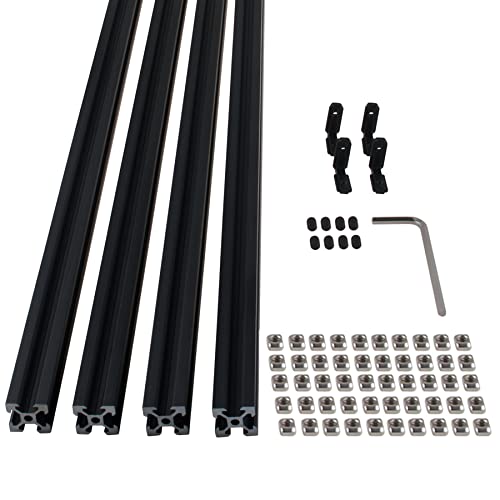 CNCYEAH 4 Stück 600mm Aluminiumprofil Extrusions Linearschiene Europäische Norm 20X20 V Typ Aluminium profil+4pcs L-Winkelsteckverbinder+50pcs T-Mutter+1pcs Schraubenschlüssel für 3D-Drucker CNC CNCYEAH 4 Stück 600mm Aluminiumprofil Extrusions Linearschiene Europäische Norm 20X20 V Typ Aluminium profil+4pcs L-Winkelsteckverbinder+50pcs T-Mutter+1pcs Schraubenschlüssel für 3D-Drucker CNC von CNCYEAH