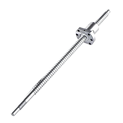 CNCYEAH SFU1204 Kugelumlaufspindel 500mm, Gewindespindel Edelstahl Rolled Ballscrew-spielfreie Ballschraube ohne seitliche Endstützen für CNC Teile von CNCYEAH