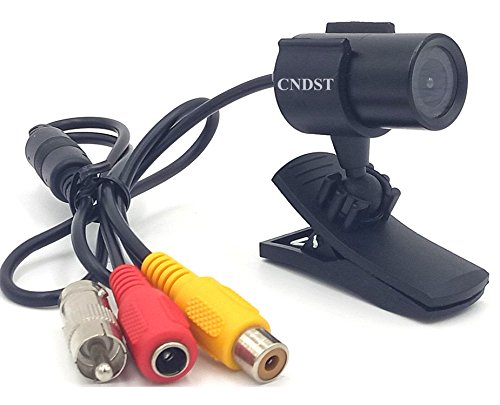 CNDST CCTV Hd Mini Bullet Überwachungskamera 1200TVL 2.8mm Weitwinkelobjektiv mit Halterung Kleine Indoor Outdoor Überwachungskamera Analog Kamera (DST-190CW) von CNDST