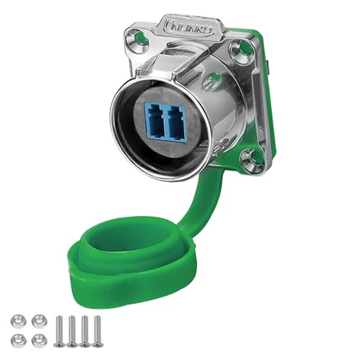 CNLINKO LP-24 Glasfaserstecker Buchse, LC Single Mode Dual Core Stecker, Einbaubuchsen Buchse IP68 Aviation Stecker Wasserdichter Stecker M24 CNLINKO LP-24 Glasfaserstecker Buchse, LC Single Mode Dual Core Stecker, Einbaubuchsen Buchse IP68 Aviation Stecker Wasserdichter Stecker M24 von CNLINKO