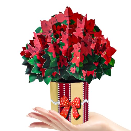 CNLITIHEKA Papier Blumen Blumenstrauß Grußkarten Gute Besserung Pop Up Karten 3D Popup Geburtstagskarten mit Notizkarte und Umschlag für Muttertag Thinking of you Thanksgiving von CNLITIHEKA