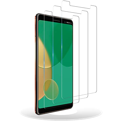 CNXUS Glasfolie Schutzfolie für Nokia 7 Plus, [3 Stück] Displayschutzfolie für Nokia 7 Plus, Anti-Fingerabdruck, 9H Härte, Anti-Bläschen, Anti-Kratzen, HD Klar Glasfoliefolie von CNXUS