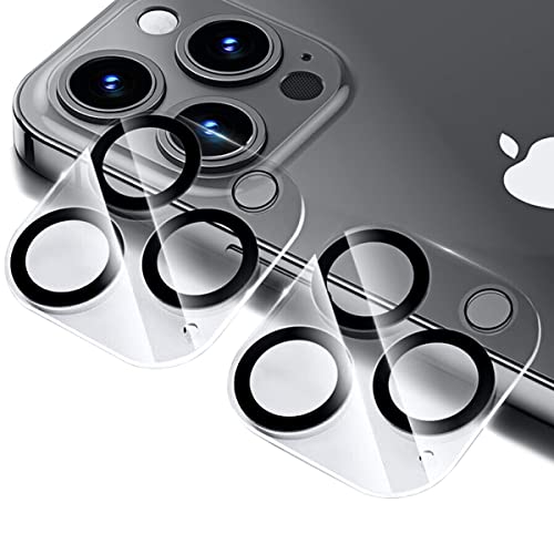 CNXUS Kamera Schutzfolie Kompatible mit iPhone 13 Pro/iPhone 13 Pro Max, [2 Stück] Kamera Glasfolie für iPhone 13 Pro Kameraschutz, 3D Volle Bedeckung Linse Kameraschutz, 9H Härte, Anti-Bläschen von CNXUS