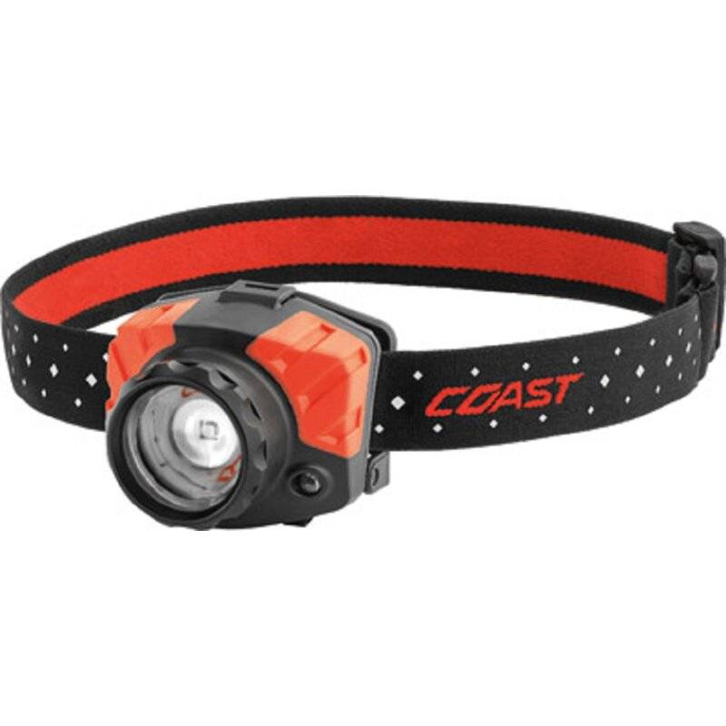 Coast LED Kopflampe FL85 mit Rotlicht fokussierbar, inkl. Batterien von COAST