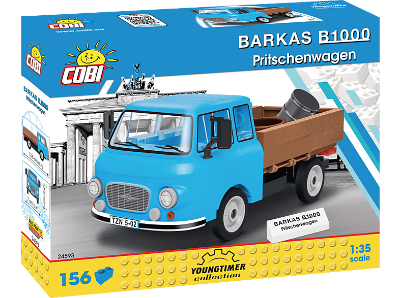 COBI Barkas B1000 Pritschenwagen Bausatz, Mehrfarbig COBI Barkas B1000 Pritschenwagen Bausatz, Mehrfarbig von COBI