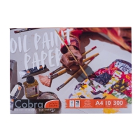 Cobra Oil colour paper block | 29.7 x 21 cm (A4), 300 g, 10 sheets von COBRA