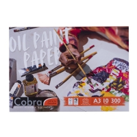 Cobra Oil colour paper block | 42 x 29.7 cm (A3), 300 g, 10 sheets von COBRA