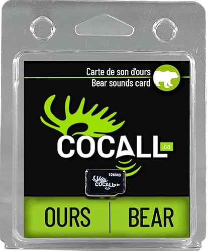 COCALL Bär Soundkarte für die Jagd - Enthält 4 verschiedene Bärenrufe - Micro SD-Karte für Cocall 2X - repliziert echte Bären-Sounds von COCALL